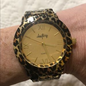 Leopard print watch